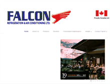 Tablet Screenshot of falconrefrigeration.ca